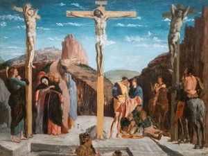 Kálvária (másolat Andrea Mantegna után). 1861. Olaj, vászon. alkotó: Edgar Degas