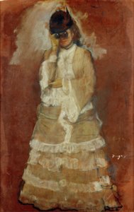 Hölgy távcsővel alkotó: Edgar Degas