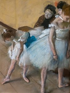 Táncvizsga. 1880. Pasztell papíron. alkotó: Edgar Degas