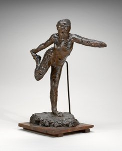 Táncosnő, aki a jobb lábát tartja a jobb kezében, valószínűleg 19001911. alkotó: Edgar Degas