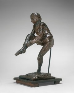 Harisnyát viselő táncosnő, 1890-es évek, 1911. alkotó: Edgar Degas