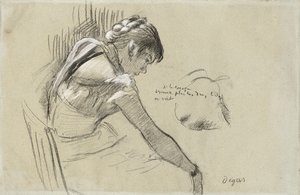 Táncos nyugalomban; Pihenő táncos, 1879 alkotó: Edgar Degas
