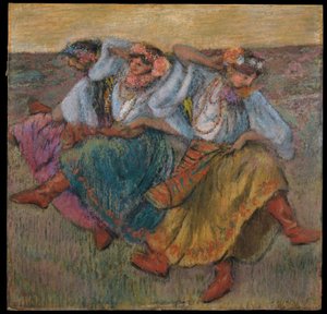 Táncosok ukrán népviseletben alkotó: Edgar Degas