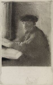 Joseph Tourny rézmetsző, félalakos portré alkotó: Edgar Degas