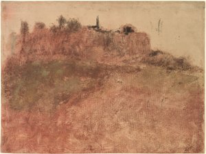 Esterel falu, 1890 körül (monotípia) alkotó: Edgar Degas