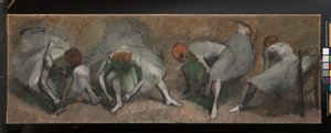 Táncosok fríze, 1895 körül alkotó: Edgar Degas