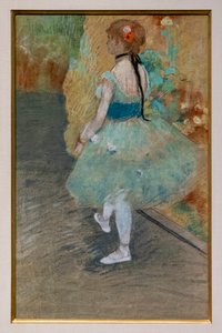 Zöld táncos. 1878 körül. Pasztell papíron. alkotó: Edgar Degas