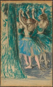 Táncosok Csoportja, 1898 körül alkotó: Edgar Degas