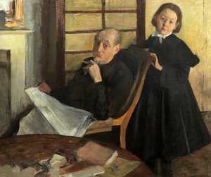 Henri Degas és unokahúga, Lucie Degas (A művész nagybátyja és unokatestvére) alkotó: Edgar Degas