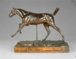 Ló vágta a jobb lábon, 1880-as évek vége. alkotó: Edgar Degas