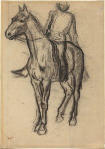 Ló és lovas c. 1878. alkotó: Edgar Degas