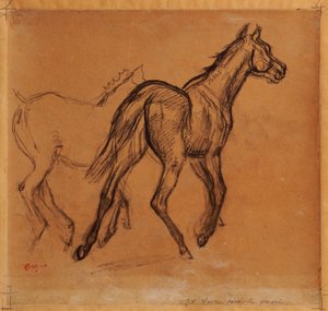 Lovak, 1882 körül alkotó: Edgar Degas