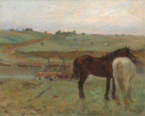 Lovak a réten alkotó: Edgar Degas