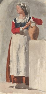 olasz nő, kb. 1856-57. alkotó: Edgar Degas.