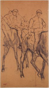 Jockeys auf Pferden