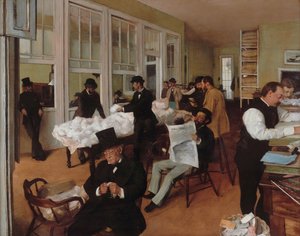 A Cotton Office New Orleansban alkotó: Edgar Degas