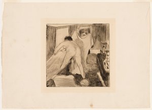 A fürdő elhagyása alkotó: Edgar Degas