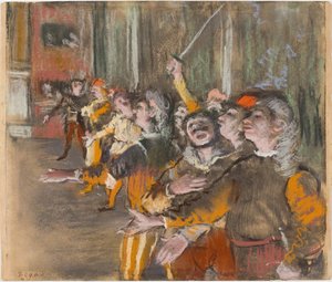 A kórusénekesek, 1877. alkotó: Edgar Degas