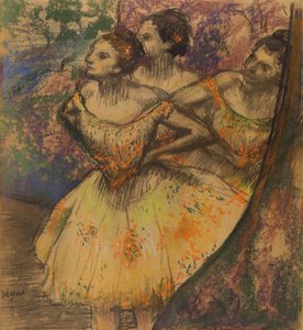 A három táncos, 1896-1905 (pasztell papíron) alkotó: Edgar Degas