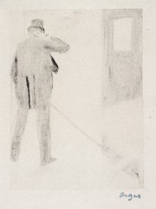 Ludovic Halévy a színfalak mögött, 1880-83 körül (monotípia) alkotó: Edgar Degas