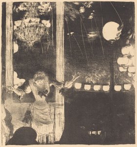 Mademoiselle Bécat a Cafe des Ambassadeurs-ben A nagyköveteknek: Mlle Bécat, c. 1877. alkotó: Edgar Degas