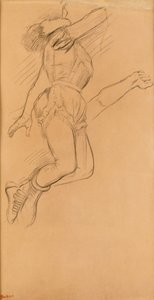 Mademoiselle La La a Circus Fernandóban, 1879 (fekete zsírkréta barna papíron) alkotó: Edgar Degas