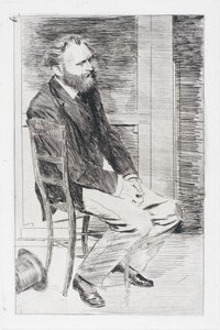 Manet ülve, jobbra fordulva alkotó: Edgar Degas