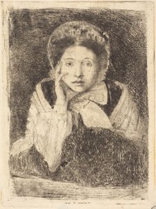 Marguerite De Gas, a művész nővére (Marguerite De Gas, a művész nővére) alkotó: Edgar Degas