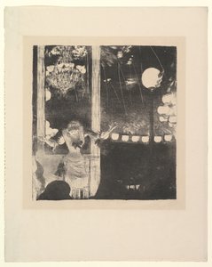 Bécat kisasszony a párizsi Café des Ambassadeurs-ben, 1877-78. alkotó: Edgar Degas