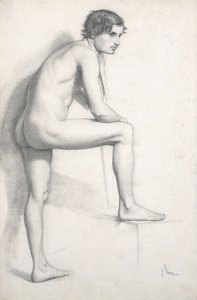 Akt-tanulmány, 1858 körül