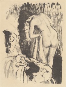 Meztelen nő állva szárítja magát (Femme nue debout, a sa toilette), 1890 körül