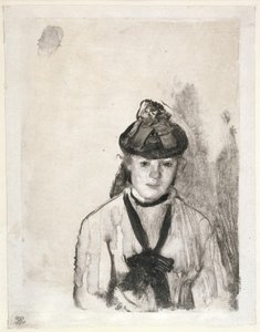 Ellen Andrée portréja, 1876 körül alkotó: Edgar Degas
