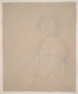 Giulia Bellelli portréja, 1858-1859 (grafit) alkotó: Edgar Degas