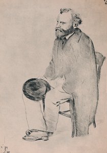 Manet ülő portréja, 1865 körül, 1946. alkotó: Edgar Degas