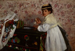 Hortense Valpinçon kisasszony portréja alkotó: Edgar Degas