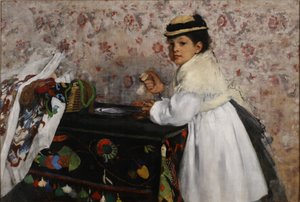 Mlle arcképe. Hortense Valpinçon alkotó: Edgar Degas