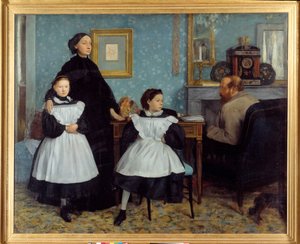 A Bellelli család portréja A festő néhány hónapot Toszkánában töltött nagybátyjainál, a Bellelli - Edgar Degas festménye (1834-1917) alkotó: Edgar Degas