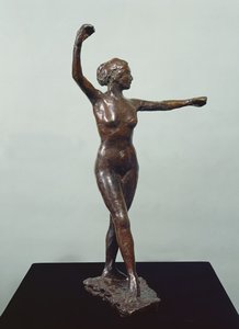 Felkészülés a táncra, jobb láb elöl (bronz)