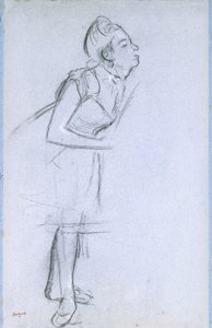 Egy táncos profilja, alkotó: Edgar Degas