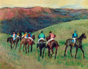 Versenylovak a tájban, 1894