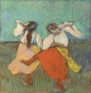 Orosz táncosok (Danseuses Russes). 1899 körül alkotó: Edgar Degas