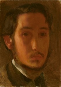 Önarckép fehér gallérral, c. 1857. alkotó: Edgar Degas