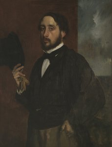 Önarckép megemelt kalappal, 1863 körül alkotó: Edgar Degas