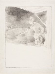 Énekes egy kávéházi koncerten alkotó: Edgar Degas