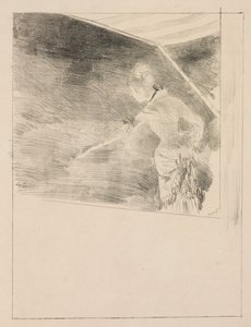 Énekes a kávéházi koncerten alkotó: Edgar Degas