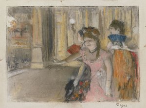 Énekesek a színpadon alkotó: Edgar Degas