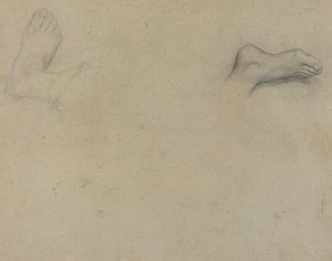 Studies of Feet [verso], 1855. alkotó: Edgar Degas