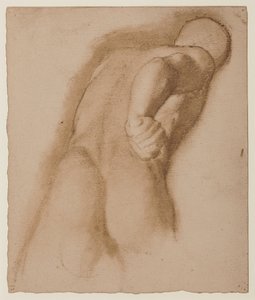 Tanulmány az efezusi Agasias, "Gladiator Borghese" után, 1855 körül alkotó: Edgar Degas