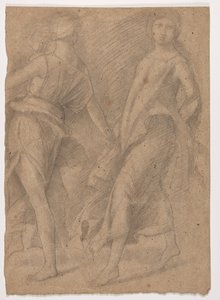 Tanulmány Andrea Mantegna, "Parnassus" után, 1854-56 körül alkotó: Edgar Degas