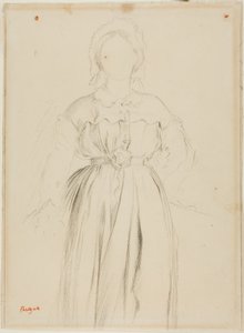 Tanulmány Marguérite de Gas portréjához alkotó: Edgar Degas